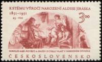 (1951-043) Марка Чехословакия "Басни"    100 лет со дня рождения Алоиса Йирасека III Θ