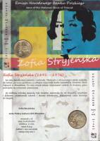 (208) Монета Польша 2011 год 2 злотых "Зофья Стриженская"  Латунь  UNC