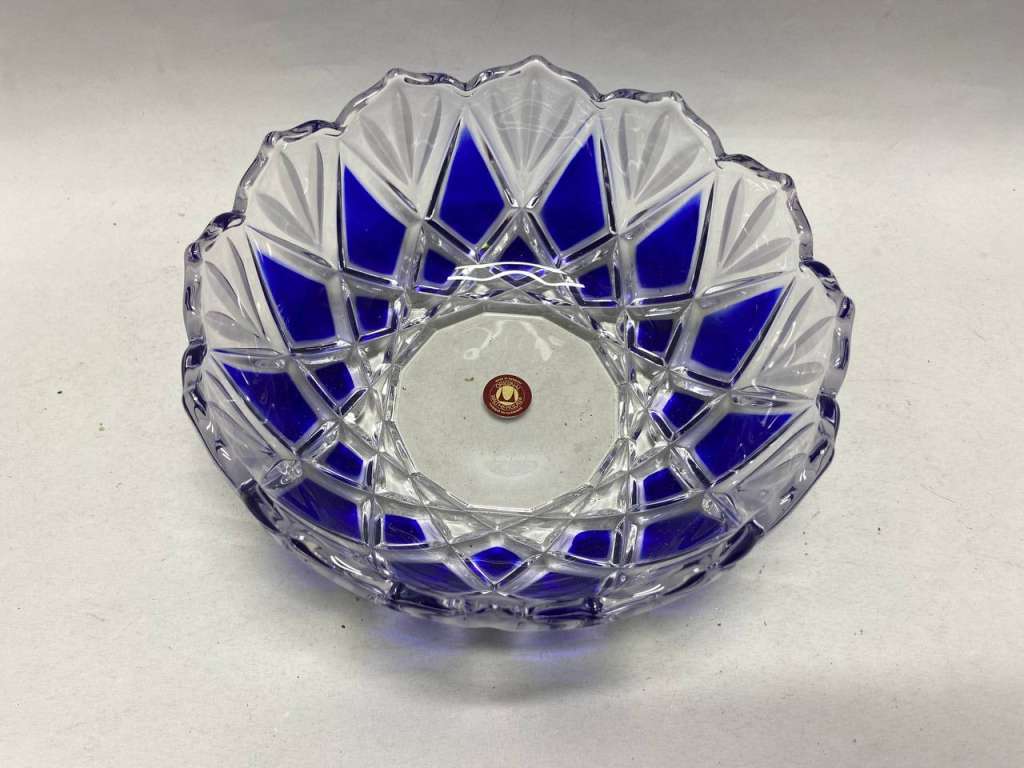Салатник цветной хрусталь Walther Glass Германия
