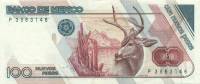 (№1992P-98a.4) Банкнота Мексика 1992 год "100 Nuevos Pesos"