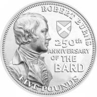 () Монета Тристан да Кунья 2009 год 5 фунтов ""   PROOF