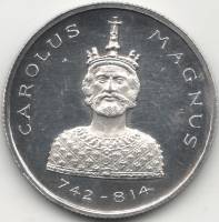 (1972) Монета Германия (ФРГ) 1972 год 1 евро "Карл Великий"  Серебро Ag 925  UNC