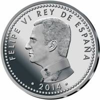 (№2014) Монета Испания 2014 год 30 Euro (Фелипе VI)
