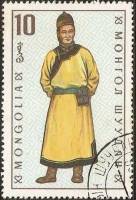 (1969-011) Марка Монголия "Торгуты"    Национальная одежда III Θ