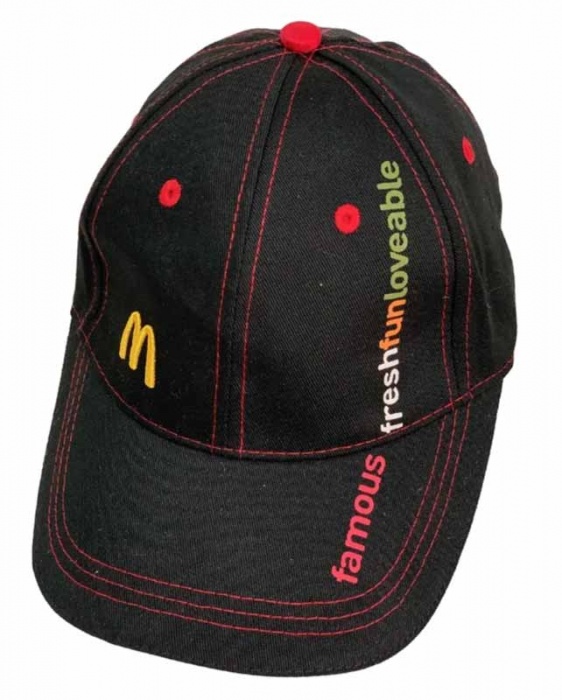 Одежда  &quot;Черная бейсболка с эмблемой McDonalds&quot;  