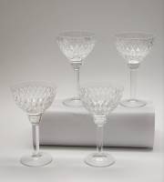 Бокалы фужеры 4 штуки хрусталь винтаж