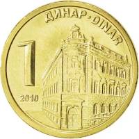 (№2009km48) Монета Сербия 2009 год 1 Dinar