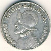 (№1930km12.1) Монета Панама 1930 год frac12; Balboa (усилитель)