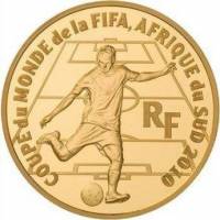 (№2009km1639) Монета Франция 2009 год 200 Euro (ХІХ Чемпионат мира-2010 в ЮАР)
