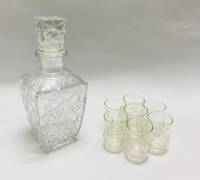 Графин + 7 стопок, стекло