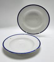 Тарелки суповые М. С. Кузнецова 19 век 2 штуки 