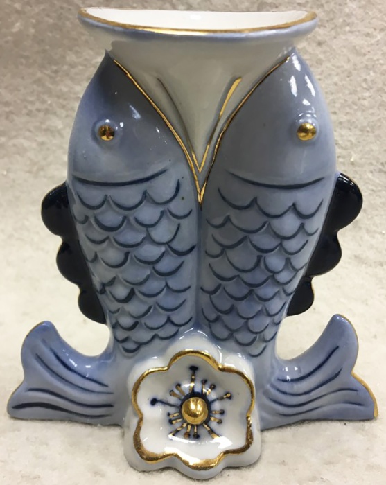 Подсвечник "Рыбки", фарфор (сост. на фото)