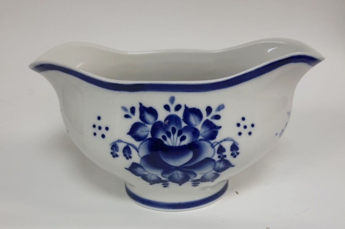 Соусник, фарфор, гжель