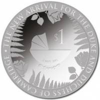 (№2015) Монета Новая Зеландия 2015 год 1 Dollar (Королевский Ребенок)