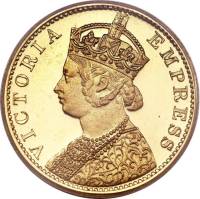(№1878km495) Монета Индия 1878 год 10 Rupees (Пруф-Лайк Оттиск)