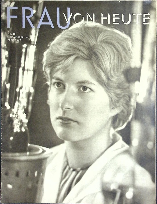 Журнал Frau von heute 1962 № 45, ноябрь Москва Мягкая обл. 31 с. С ч/б илл