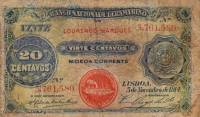 (№1914P-54) Банкнота Мозамбик 1914 год "20 Centavos"