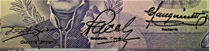 (1967) Банкнота Уругвай 1967 год 50 песо &quot;Хосе Артигас&quot;   UNC
