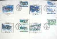 1979-год Набор худож. конв. п\д, сг+ марка, 4 шт. СССР Отечественное авиастроение   , Печать ПД Марк