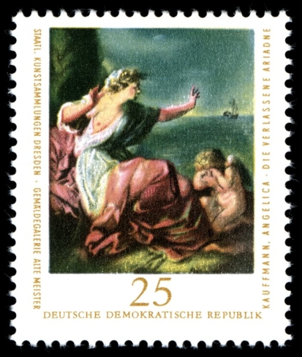 (1976-094) Марка Германия (ГДР) "Ариадна"    Картины III &Theta;