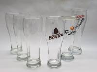 Бокалы для пива 6 штук Туборг Карлcберг Золотая Бочка 