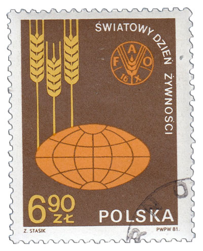 (1981-052) Марка Польша "Колосья Пшеницы"    Всемирный день продовольствия II &Theta;