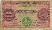 (№1914P-56) Банкнота Мозамбик 1914 год "10 Centavos"