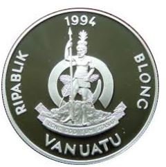 () Монета Вануату 1994 год 20  &quot;&quot;    AU