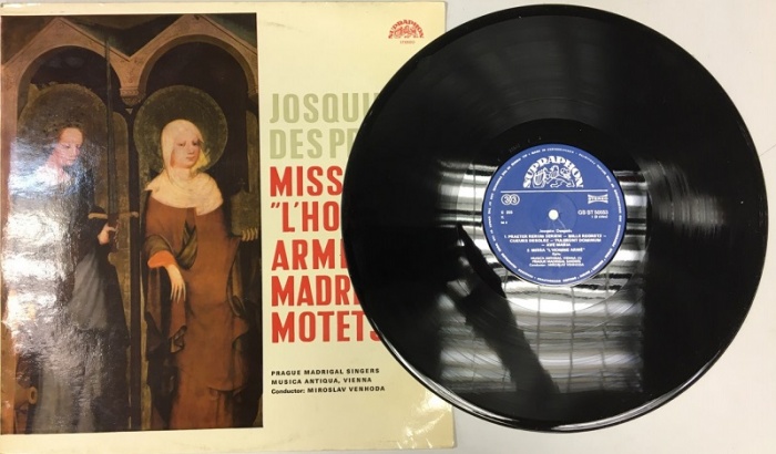 Пластинка виниловая , Missa L'Homme arme Madrigals motets Supraphon 300 мм. (Сост. на фото)