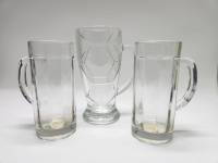 Пивные кружки 3 шт граненые и "футбольный мяч"