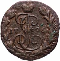(1796, ЕМ) Монета Россия-Финдяндия 1796 год 1/4 копейки   Полушка Медь  UNC