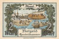 (№1922P-3b) Банкнота Мемель 1922 год "2 Mark "Немецкая марка"