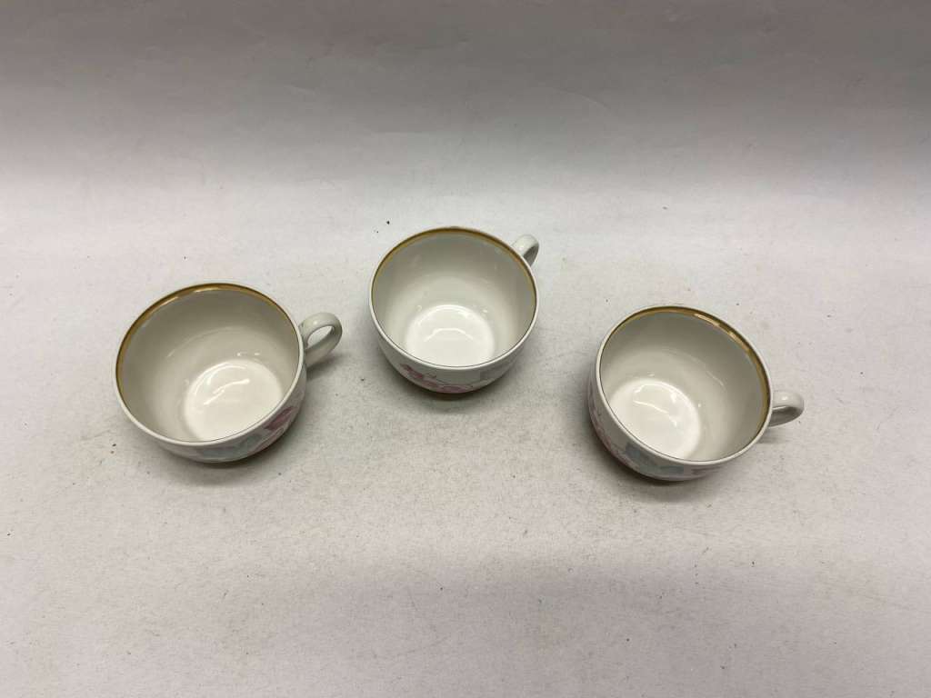 Чашка чайная Красный фарфорист 3 шт