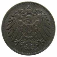(№1915km19) Монета Германия (А, D, Е, F, Г, Д) 1915 год 5 Pfennig (А, D, Е, F, Г, Д)
