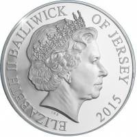 (№2015) Монета Джерси 2015 год 10 Pounds (День Памяти Мака)