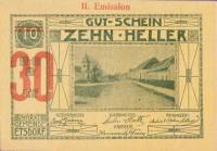 (№1920) Банкнота Австрия 1920 год "30 Heller"