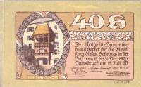 (№1920) Банкнота Австрия 1920 год "40 Heller"