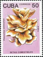 (1989-011) Марка Куба "Вешенки обыкновенные (2)"    Съедобные грибы III Θ