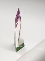 Сувенир Кристалл граненый цветной прозрачный хрусталь Австрия новый в коробке 14,5 см