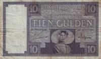(№1927P-43b.3) Банкнота Нидерланды 1927 год "10 Gulden"