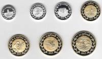 Набор монет Россия Республика Адыгея 2013 год "Фауна" 10, 20, 50 копеек, 1, 3, 5 и 10 руб (Proof),AU