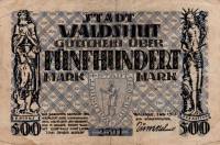 (№1922) Банкнота Германия 1922 год "500 Mark"