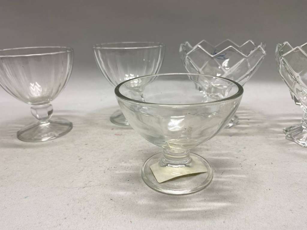 Креманки стекло, разной формы, 5 шт