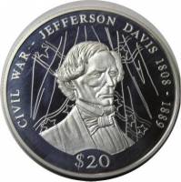 () Монета Либерия 2002 год 20  ""    AU