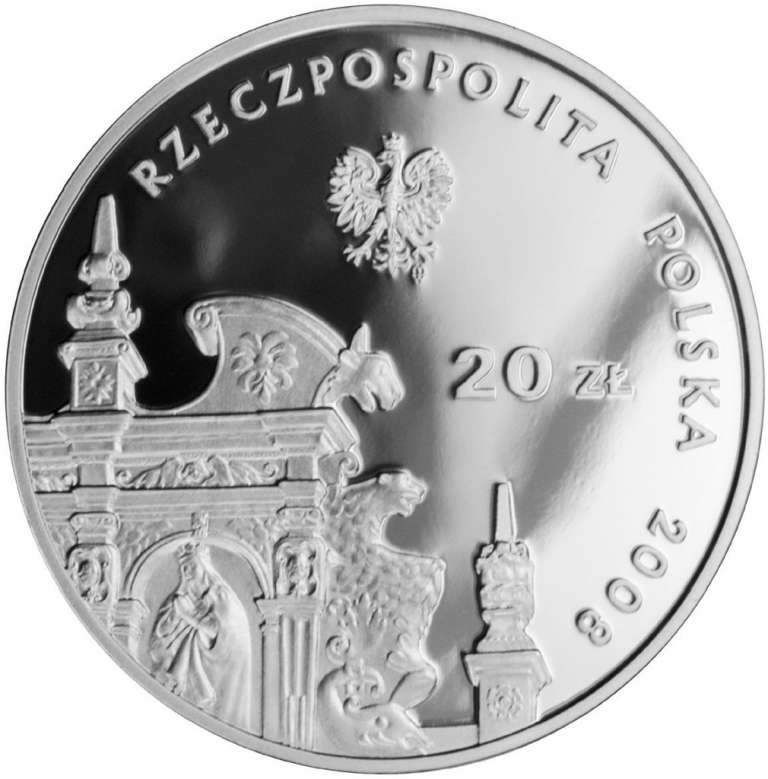 (2008) Монета Польша 2008 год 20 злотых &quot;Казимеж-Дольны&quot;  Серебро Ag 925  PROOF
