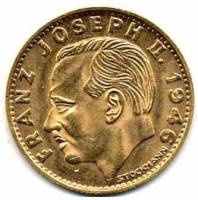 (№1946y13) Монета Лихтенштейн 1946 год 10 Franks (Князь Франц-Иосиф II)