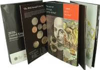 2016, 16 монет Набор монет Великобритания 2007 год Годовой набор    Буклет