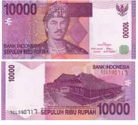 (,) Банкнота Индонезия 2005 год 10 000 рупий "Бадаруддин II"   UNC