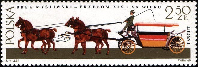 (1965-089) Марка Польша &quot;Охотничья тележка&quot;   Экипажи III Θ