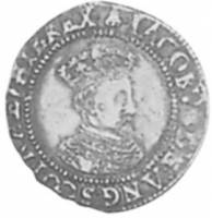 (№1603km10.1) Монета Ирландия 1603 год 6 Pence (Дата)